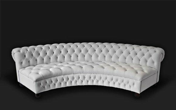 Ledersofa Sofa Couch Rundsofa Runde Couchen Rund Sofas Chesterfield