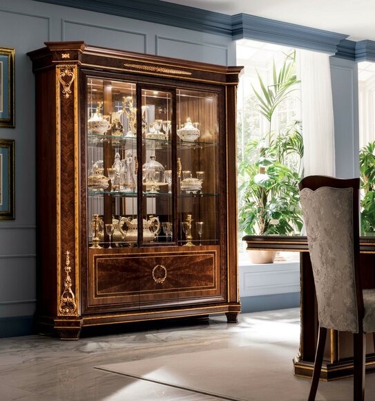 Bücherschrank Vitrine Schrank Kommode Sideboard Barock Rokoko Jugendstil