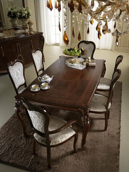 8x Stuhl Set Stühle Esszimmer Garnitur Lehn Jugendstil Barock Rokoko