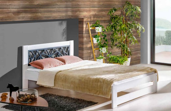 Modernes Designer Holz Bett Edles Polster Möbel Doppel Betten Neu Schlafzimmer