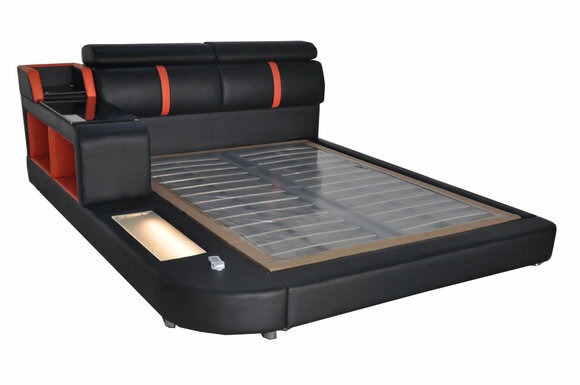 Design Luxus Bett Polster Ehe Hotel Moderne Betten Leder 140/160/180/200 LB8821