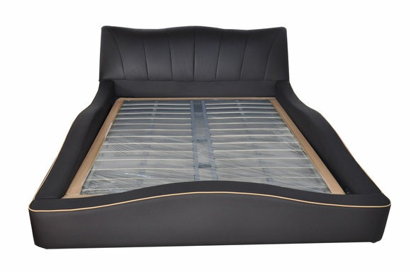 Luxus Design Leder Polster Hotel Bett Rahmen Gestell Moderne Betten