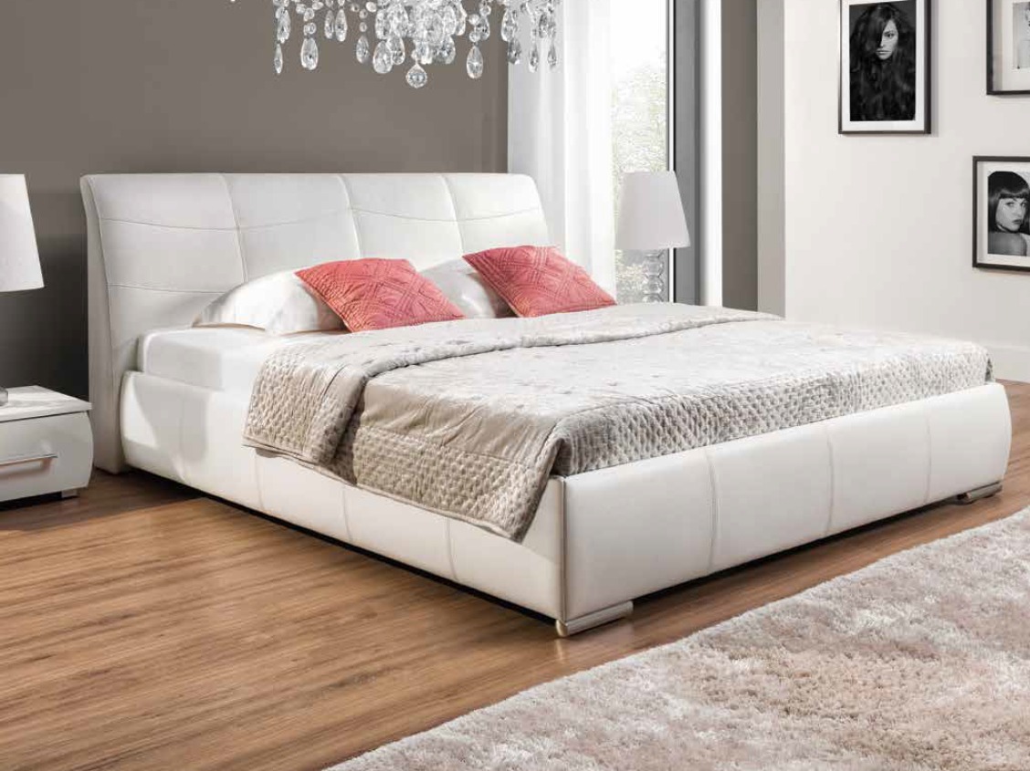 Polsterbett Betten Bett Polster Leder Textil Designer Hotel Doppel Luxus Design