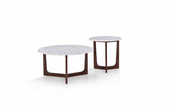 Marmor Design Beistell Tische Couch Tisch Sofa Wohn Zimmer 2x SET