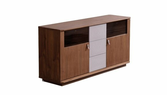 Designer Kommode Anrichte Side Low Board Schrank Wohn Zimmer Metall