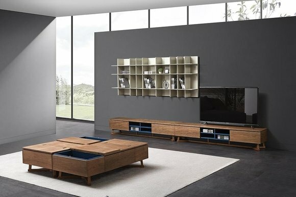 Wohnwand Schrank Moderne Design RTV Kommode Schränke Multifunktions