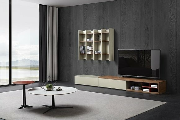 Wohn Zimmer Designer Komplett Set Regal Side Board Couch Tische Wand