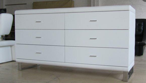 Design XXL Hochglanz Kommode Side Low Board Schlaf Wohn Zimmer