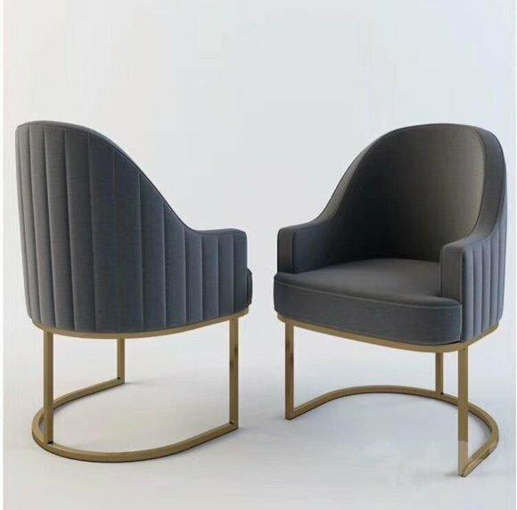 Design Sessel Metall Relax Lehn Stuhl Lounge Möbel Wohnzimmer Abstrakte Stühle