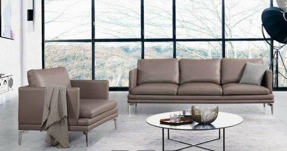 Luxus Designer Sitz Garnitur Sofa Couch Polster Set Leder Textil 3+2 Neu