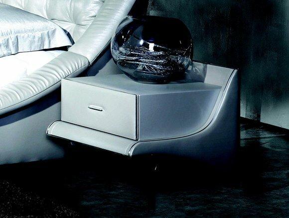 Design Nacht Tisch Tische Konsolen Schlaf Konsole Zimmer Kommode Leder