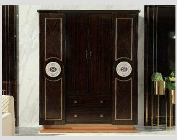 Schwebetüren Schrank Schrank Kleiderschrank Holz Hochglanz Schlafzimmer