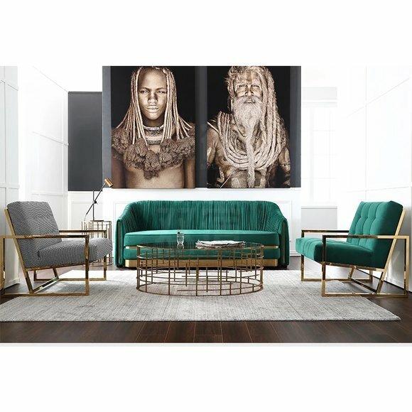 Chesterfield Metall Couch Polster Sitz Garnitur Sofa 3+1 Leder Wohnzimmer