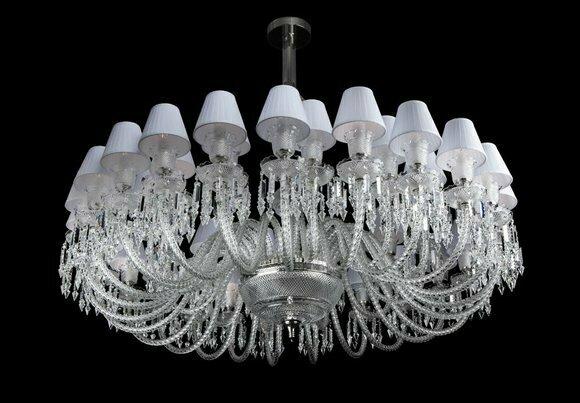 XXL Leuchte 36x Lampen Kronleuchter Palast Villa Leuchten Lampe Kristall
