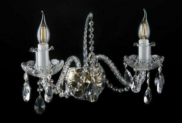 Wandleuchte Luster Bohemia Lampen Wandlampe Lampe Wand Kronleuchter