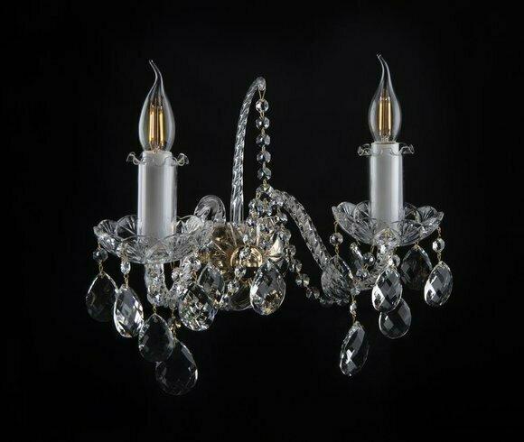 Wandleuchte Bohemia Luster Antik Stil Kronleuchter Lampen Wandlampe