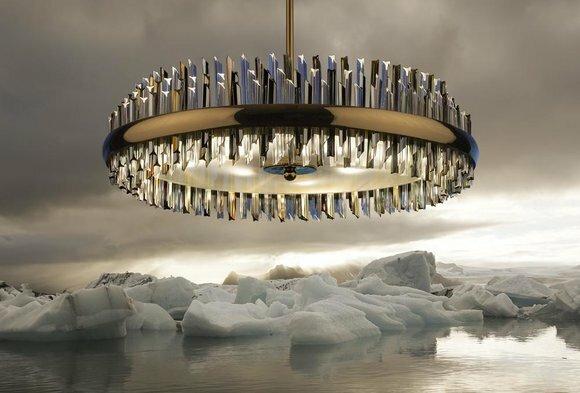 Design Kronleuchter Bohemia Decken Leuchte Luxus Kristall Lampe Lampen