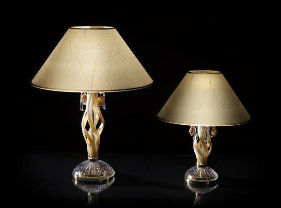Tischleuchte Antik Stil Kronleuchte Tisch Lampe Leuchte Lampen Kristall