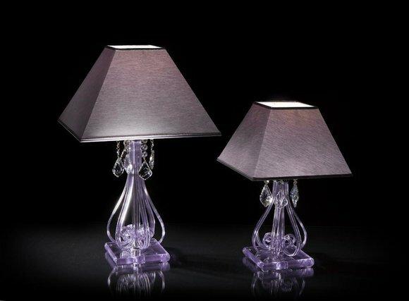 Lampe Leuchte Kristall Tischlampe Elite Bohemia Steh Nachttisch Neu