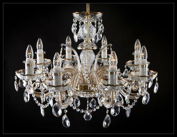 Klassischer Kronleuchter Leuchte Lampe Decken Beleuchtung Kristall Neu