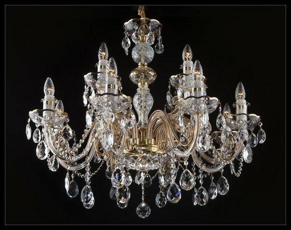 Klassischer Decken Kronleuchter Leuchte Lampe Bohemia Beleuchtung