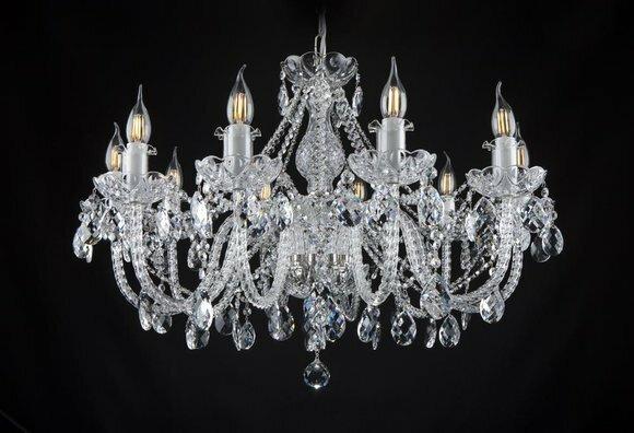 Klassischer Decken Kronleuchter Leuchte Lampe Beleuchtung Kristall Neu