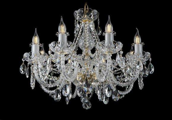 Kron Leuchter Lampe Lampen Kristall Leuchten Beleuchtung Bohemia Leuchte