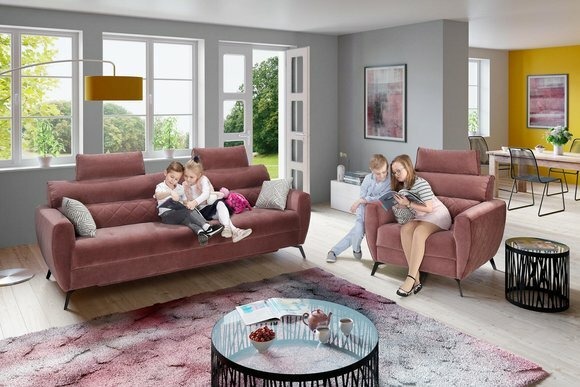 Dreisitzer Couch Polster Design Sofa Sitz 3er Sofas Zimmer Möbel Moderne