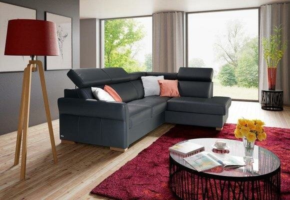 Ecksofa Sofa Couch Polster Wohnlandschaft Eck Garnitur Sofas Bettfunktion