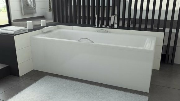 Badezimmer Rechteckige Eck Wannen Badewannen Weiß Eckwanne