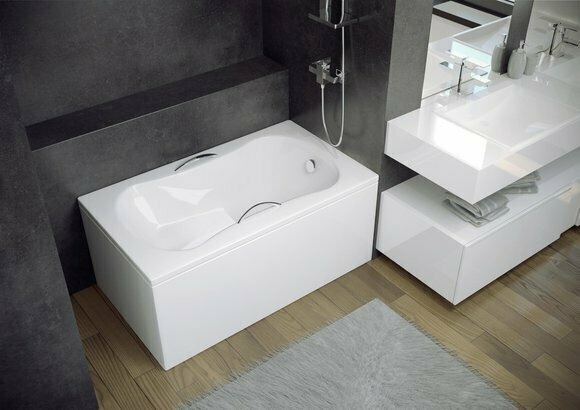 Badewanne Eckwanne Eck 120*70 cm Acrylwanne Wanne Bad Eckbadewanne