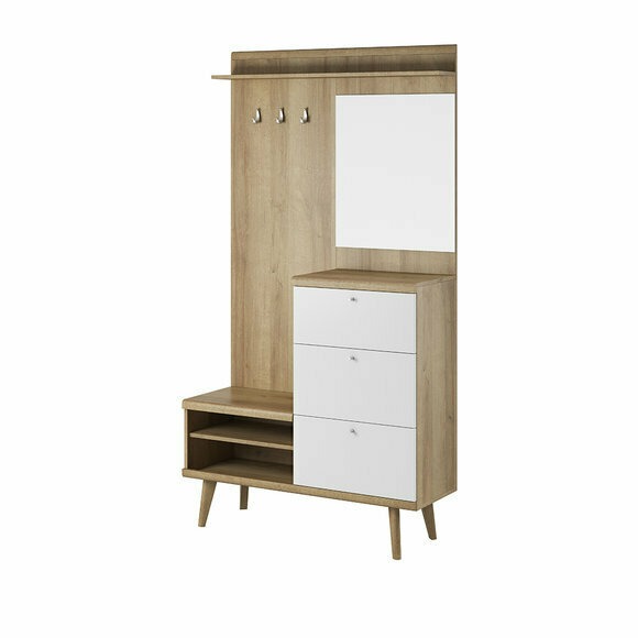 Garderobe Garderobenset Flur Garderoben Dielen Set Aufbewahrung Schrank