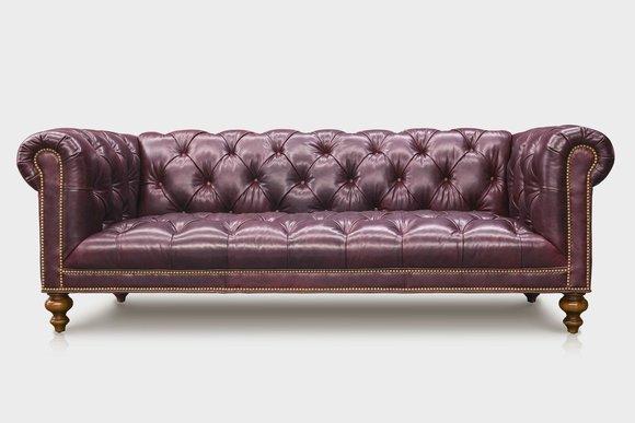 Chesterfield 3 Sitzer Sofa Ledersofa Couch Polster Sitz Garnitur 3er Sofas