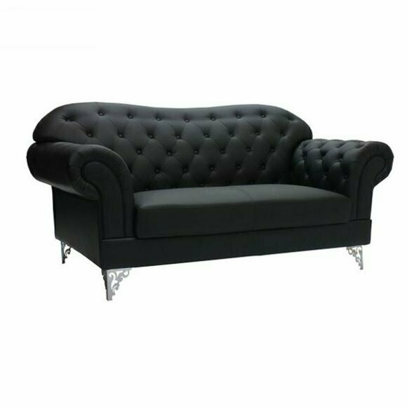 Chesterfield Sofa Couch Polster Stoff Leder Polster Garnitur Couchen