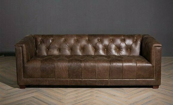 Chesterfield 3+1 Sitzer Sofagarnitur Sofa Couch Stoff Leder Couchen Garnitur