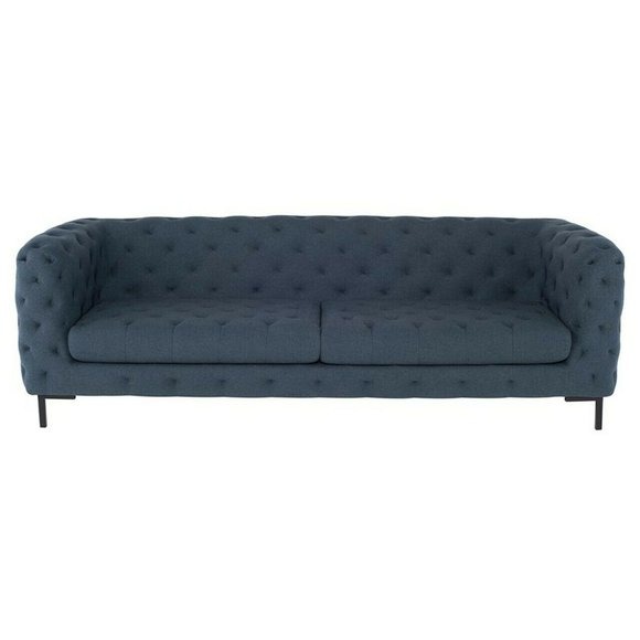 Chesterfield Sofa Couch Polster Stoff Leder Couchen Textil Garnitur 3 Sitzers