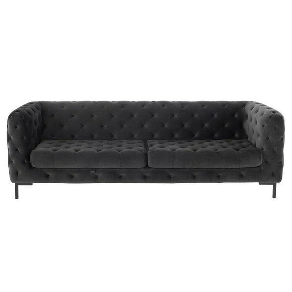 Chesterfield Sofa Couch Polster Stoff Leder Couchen Textil Garnitur 3 Sitzer