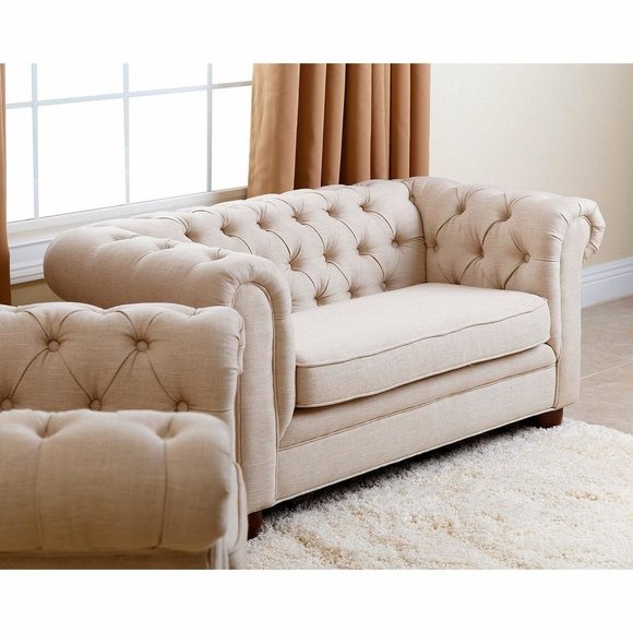 Landhaus Zweisitzer - Chesterfield Sofa Sitz Gemütliche Couch Stoff jvmoebel ®