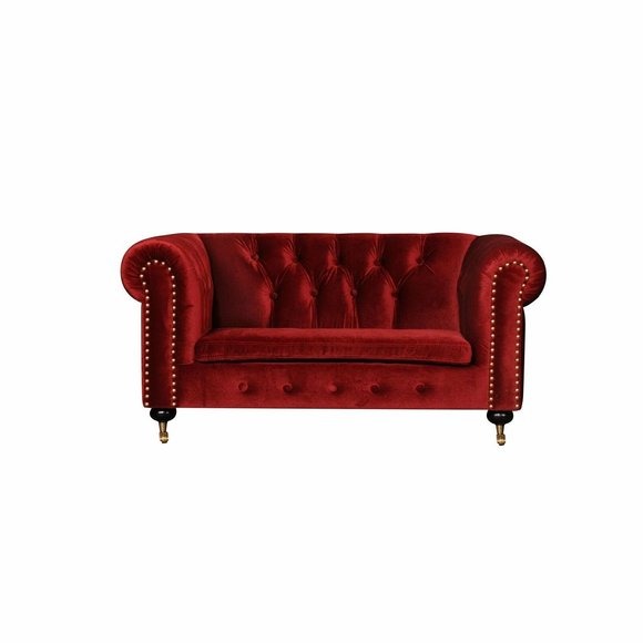 Barock Rokoko Couch - Chesterfield Stoff Sofa 2 Sitzer Leder Textil jvmoebel ®