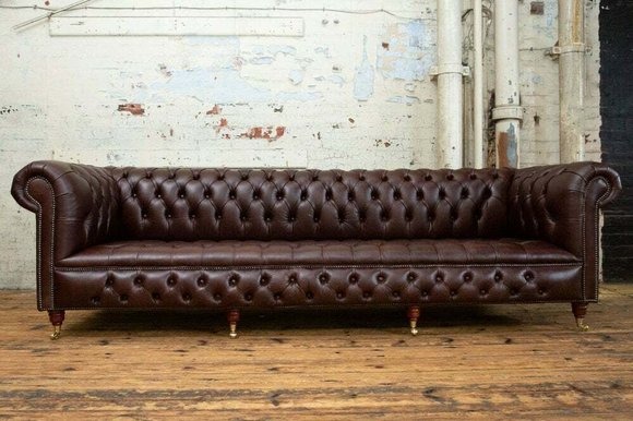 Chesterfield 4 Sitzers Klassische Luxus Barock Rokoko Sofa Couch Sofa