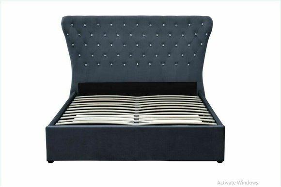 Chesterfield Bett Design Schlafzimmer Englische Betten 200x200cm Textil