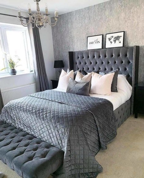 Stoff Bett Chesterfield Gepolsterte Textil Design Doppel Betten 140/160/180/200