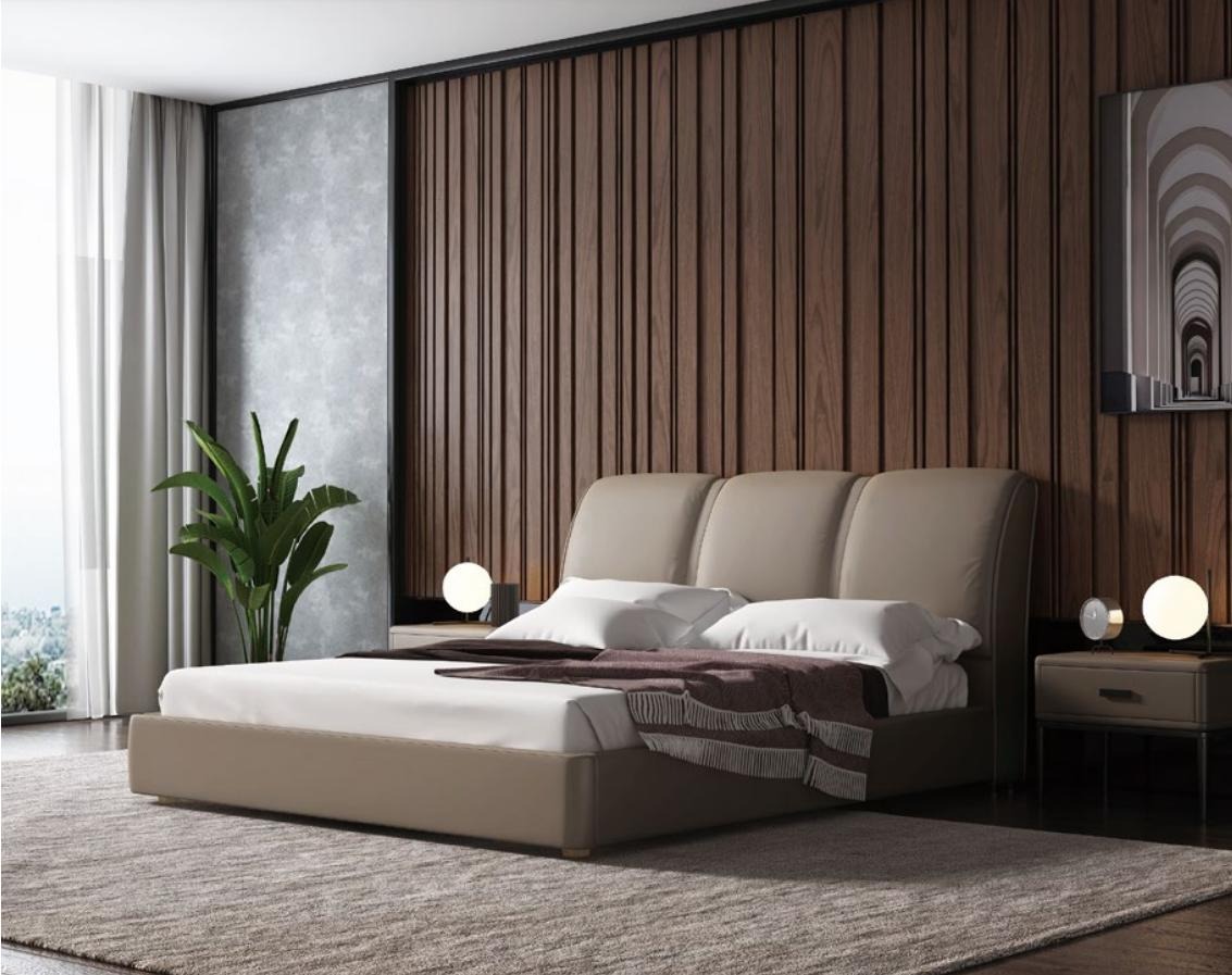 Designer Italienische Möbel Bett Doppel Schlazimmer 180x200cm Neu Betten Leder