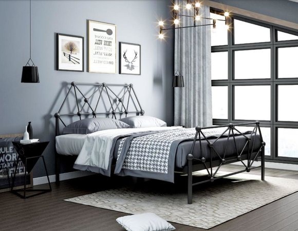 Italienische Designer Möbel Bett Doppel Schlazimmer Betten 180x200cm Leder Neu