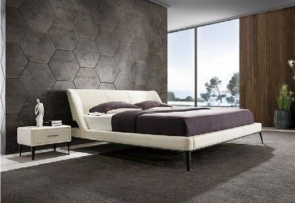 Designer Holz Bett Edles Möbel Doppel Betten Neu Schlafzimmer Polster 180x200cm