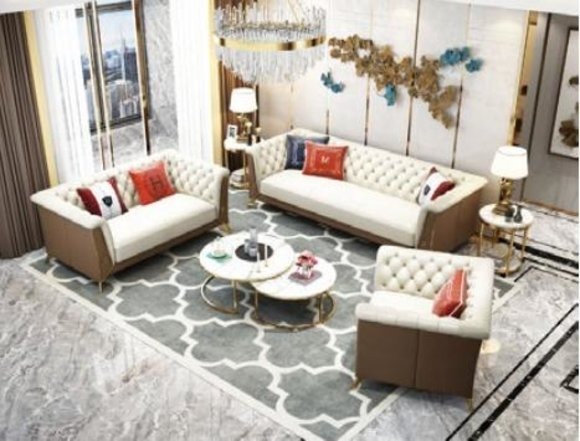 Sofa Couch Garnitur Sitz Polster Komplett Set 3+2+1 Sofas Designer Chesterfield