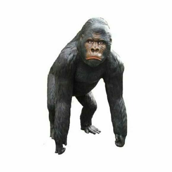 Gorilla Dekorative Statue Garten Statuen 130cm Lebensgroß Figur Plastik Figuren