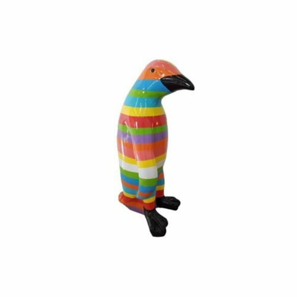 pinguin figur abstrakte figuren statuen moderne statue bunt bemalt neu 70cm A827