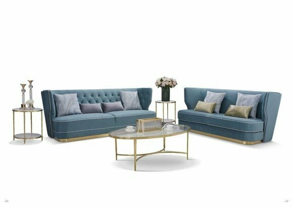 Sofa Couch Polster 2 Sitzer Sofas Couchen Sitz Garnituren Design Club Zweisitzer