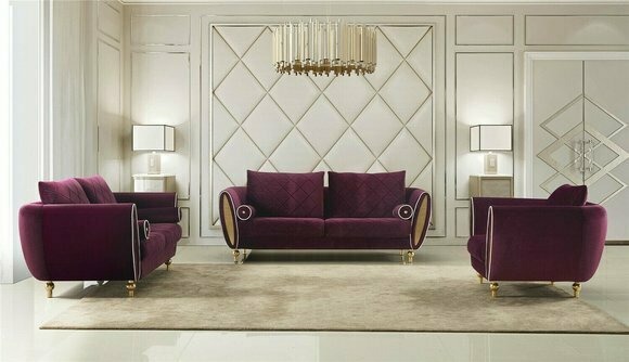 Designer Sofa Sofagarnitur 3+2+1 Sitzer Couch Polster Garnitur Wohnzimmer Sofas